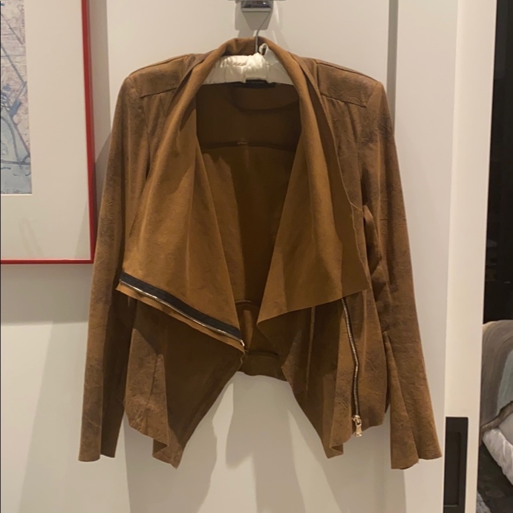 Brown suede jacket
